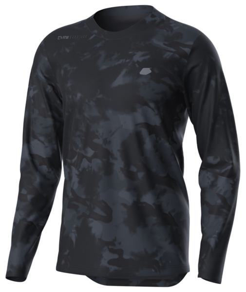 Troy Lee Designs Flowline Long Sleeve MTB Jersey - Revert - Covert Black - 2022 Covert Black Small 