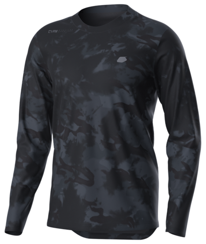 Troy Lee Designs Flowline Long Sleeve MTB Jersey - Revert - Covert Black - 2022 Covert Black Small 