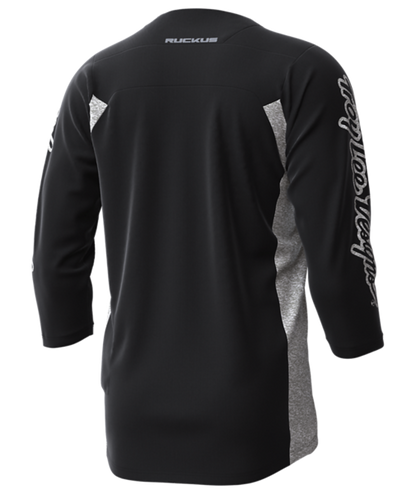 Troy Lee Designs Ruckus 3/4 Sleeve MTB Jersey - Bars - Black-Off White