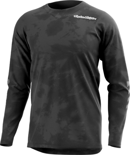 Troy Lee Designs Skyline Chill Long Sleeve MTB Jersey - Tie Dye Charcoal - 2022 Tie Dye Charcoal Small 