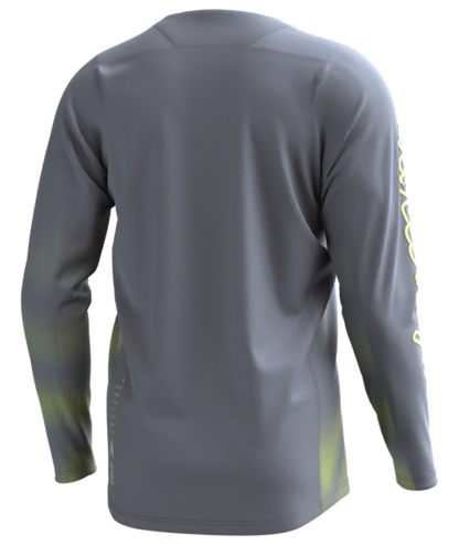 Troy Lee Designs Skyline Chill Long Sleeve MTB Jersey - Waves - Light Gray