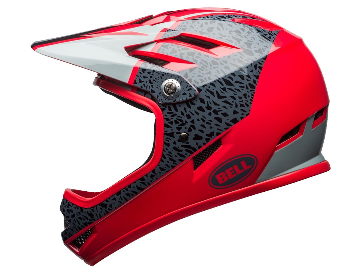 Bell Sanction Full Face Helmet - Gloss Hibiscus-Smoke Reperation Gloss Hibiscus - Smoke Reperation Small 