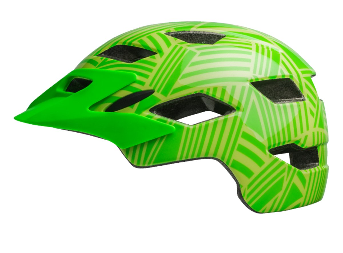 Bell Sidetrack Child Helmet - Gloss Kryptonite-Retina Sear Seeker Gloss Kryptonite - Retina Sear Seeker One Size 