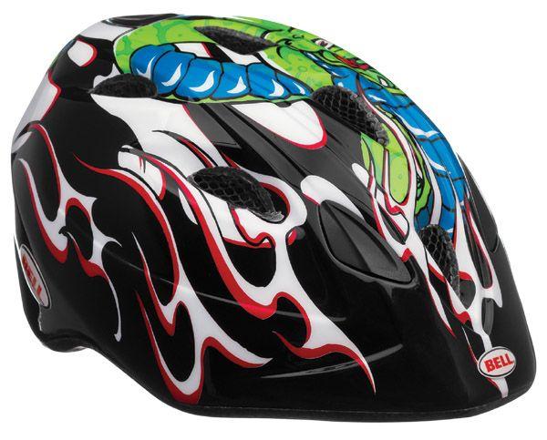 Bell Tater Helmet - Youth - Black-Red Snake Bite Black - Red Snake Bite One Size 