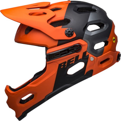 Bell Super 3R MIPS Full Face Helmet - Matt Orange-Black