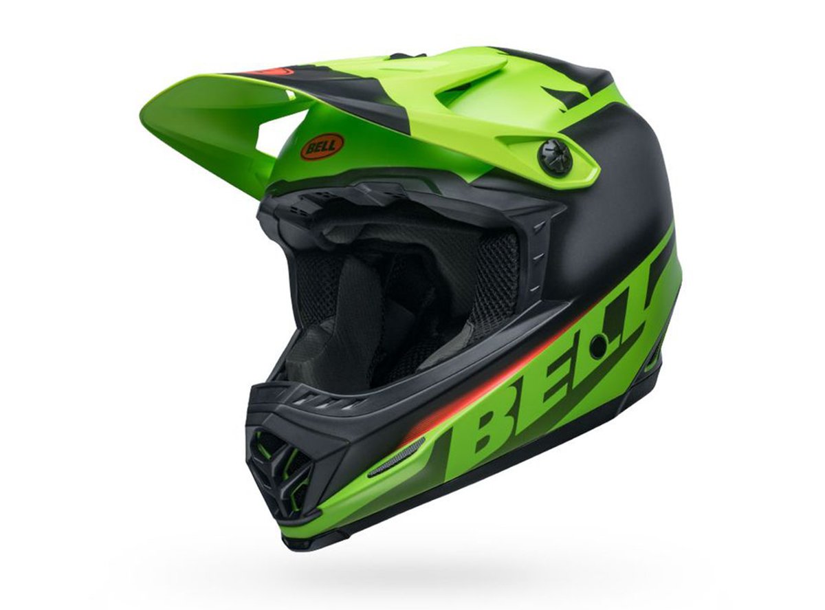 Bell Full-9 Fusion MIPS Full Face Helmet - Matt Bright Green-Black - 2019 Matt Bright Green - Black X-Small 
