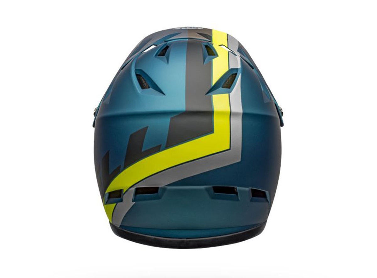 Bell Sanction Full Face Helmet - Matt Blue-Hi Viz