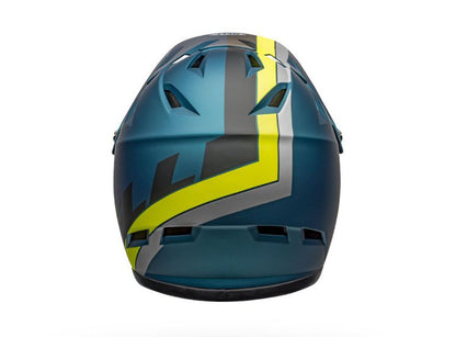 Bell Sanction Full Face Helmet - Matt Blue-Hi Viz