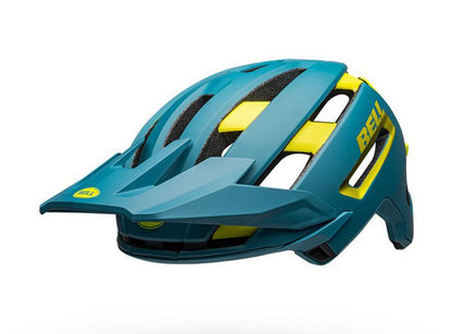 Bell Super Air MIPS MTB Helmet - Matt Gloss Blue-Hi Viz - 2020 Matt Gloss Blue - Hi Viz Small 