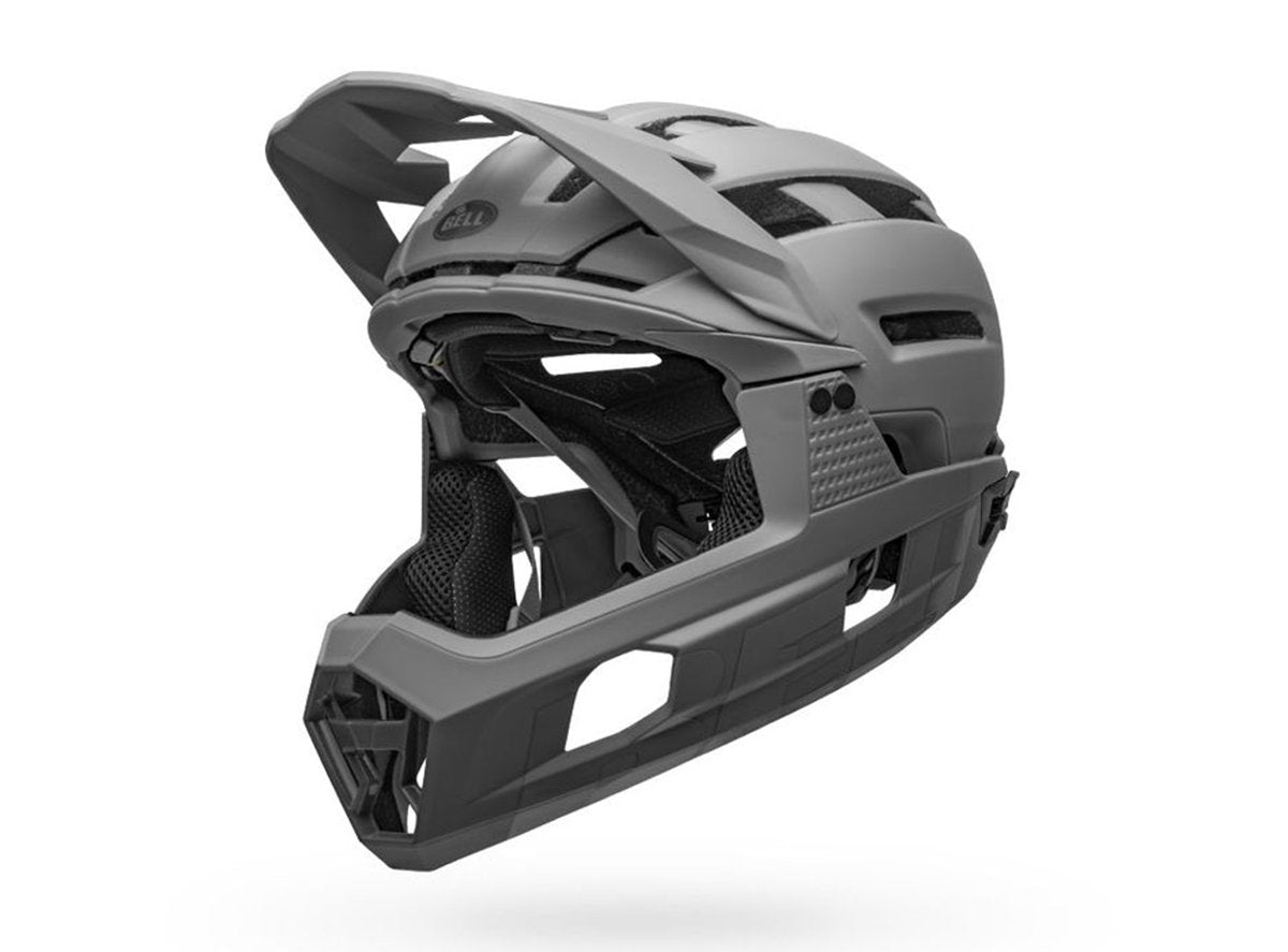 Bell Super Air R MIPS Full Face Helmet - Matt Gloss Grays - 2020 Matt Gloss Grays Small 