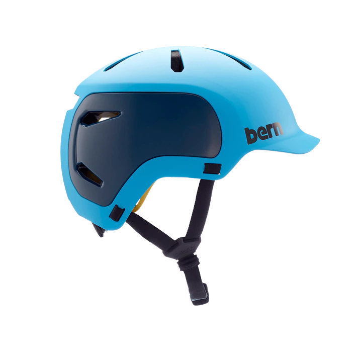 Bern Watts 2.0 Helmet - Matt Ocean Blue