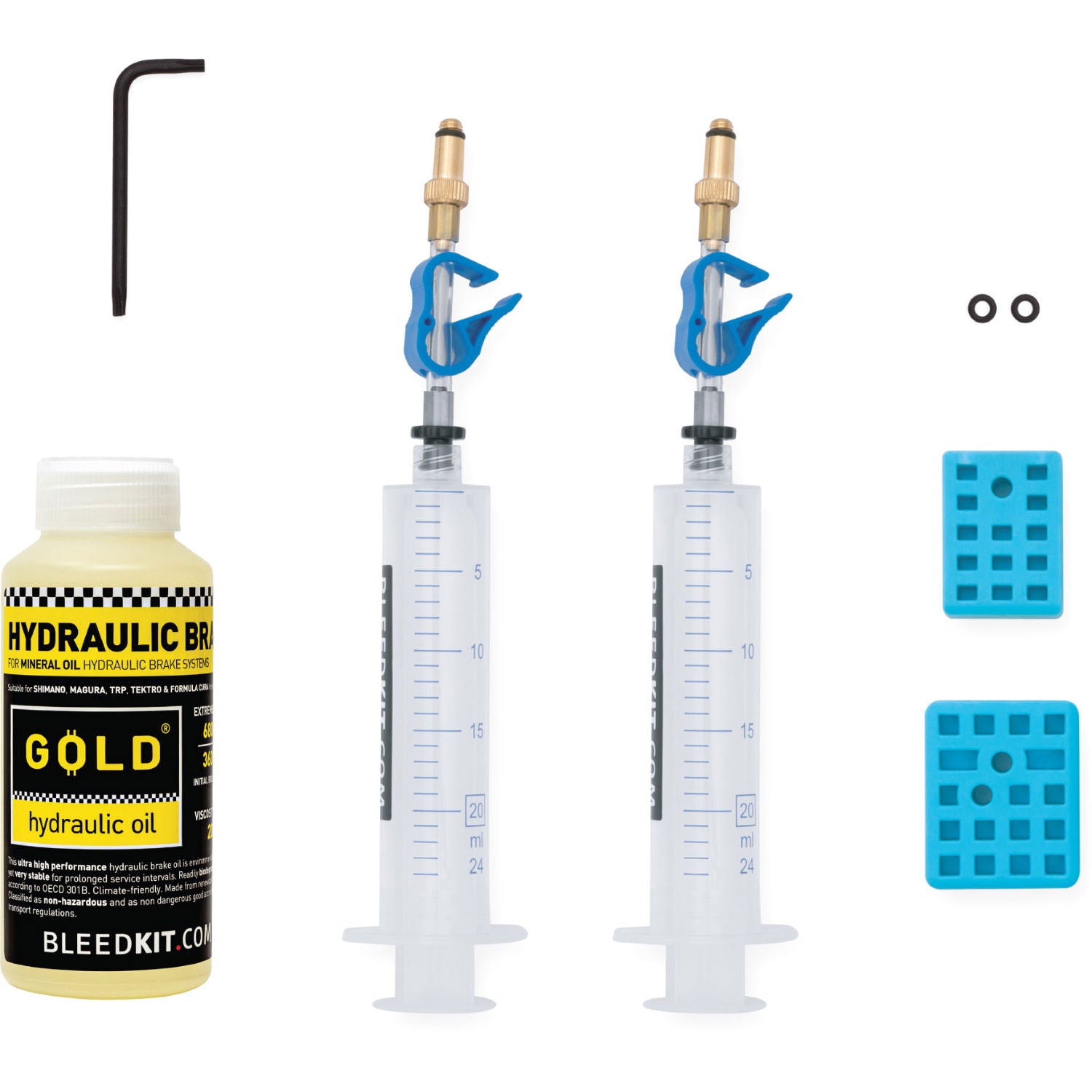 Bleedkit Premium Gold Cura Edition Hydraulic Bleed Kit with Fluid - Formula Cura Kit - With 100ml Gold Hydraulic Oil  
