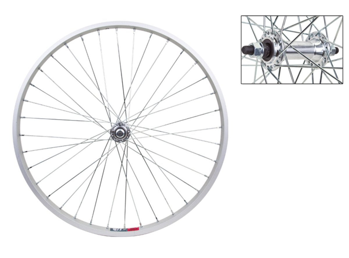 CBO Aluminum 26" Wheel - Front - 1.5" - Bolt On Silver 36h - 1.50" 