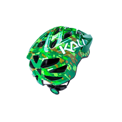 Kali Protectives Chakra MTB Helmet - Youth - Pixel Gloss Green