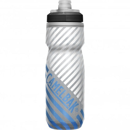 Camelbak Podium Chill Outdoor Water Bottle - 21oz - Gray-Blue Stripe - 2022 Gray - Blue Stripe  