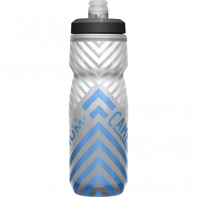 Camelbak Podium Chill Outdoor Water Bottle - 21oz - Gray-Blue Stripe - 2022