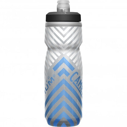 Camelbak Podium Chill Outdoor Water Bottle - 21oz - Gray-Blue Stripe - 2022