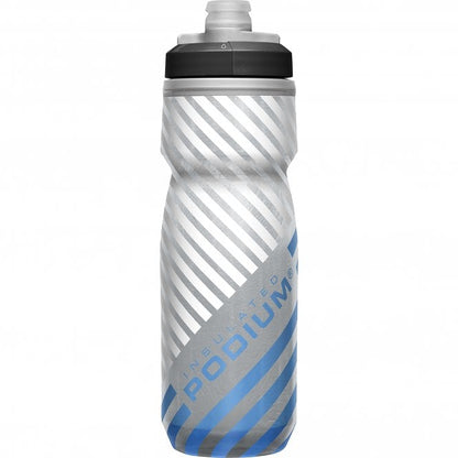 Camelbak Podium Chill Outdoor Water Bottle - 21oz - Gray-Blue Stripe - 2022