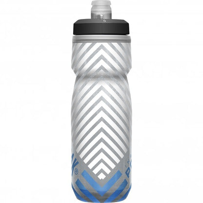 Camelbak Podium Chill Outdoor Water Bottle - 21oz - Gray-Blue Stripe - 2022