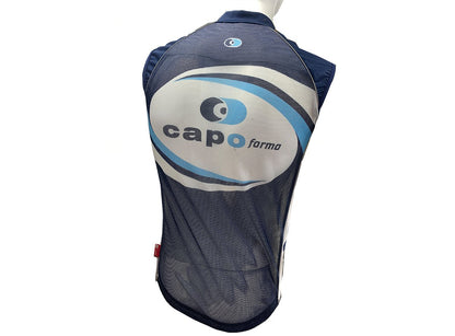 Capoforma Retro Lite Super Corsa Short Sleeve Wind Jersey - Blue-Blue Corsa