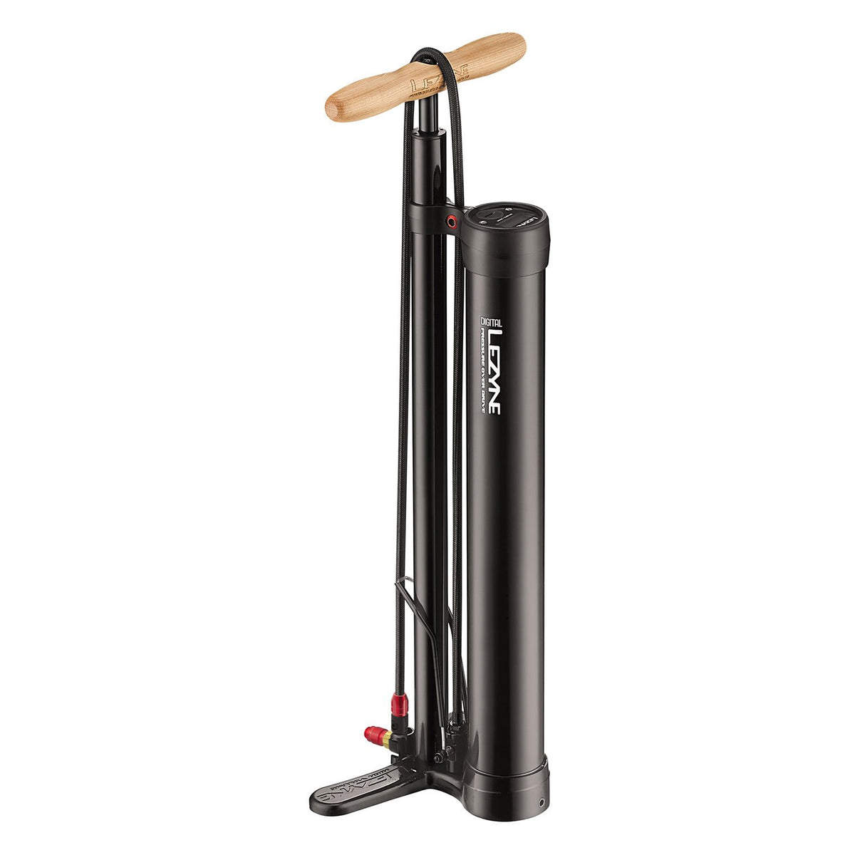 Lezyne Digital Pressure Over Drive 2.5 Floor Pump Gloss Black Presta / Schrader 