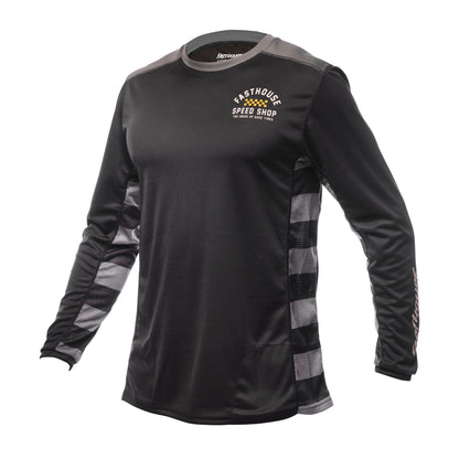 Fasthouse Classic Outland Long Sleeve MTB Jersey - Black - 2022 Black Small 