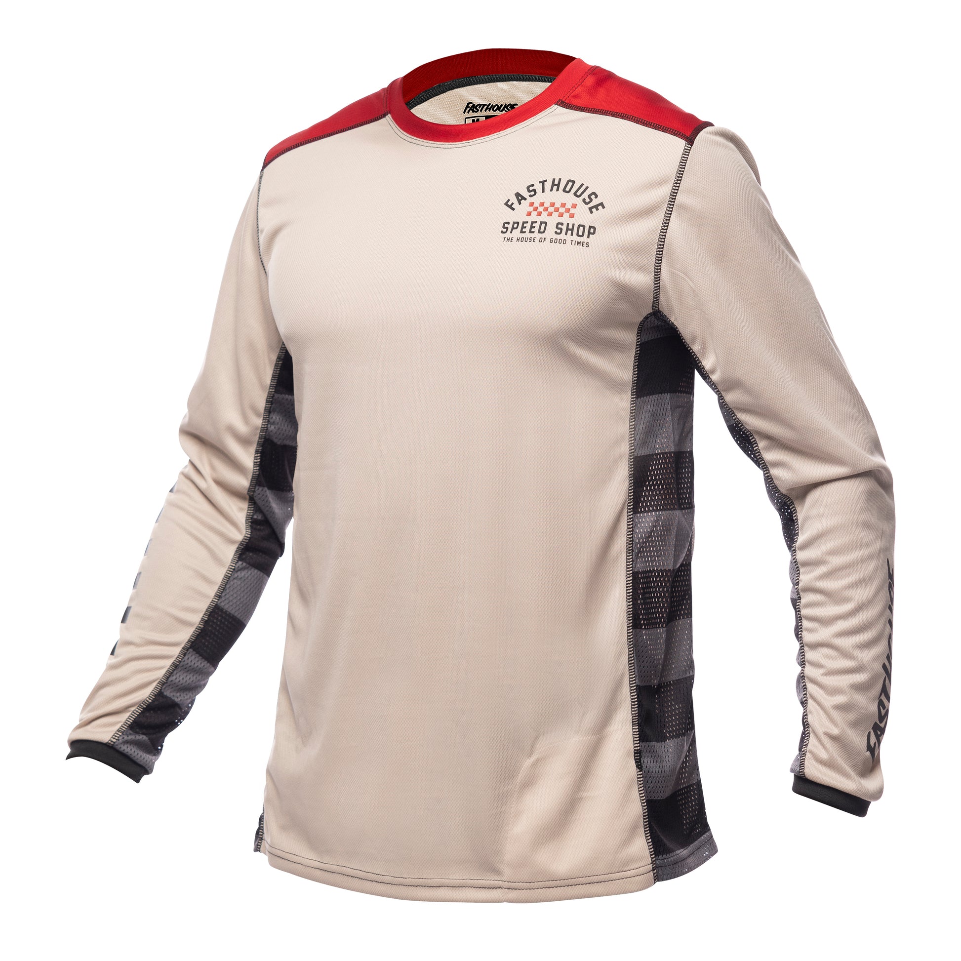 Fasthouse Classic Outland Long Sleeve MTB Jersey - Cream - 2022 Cream Small 