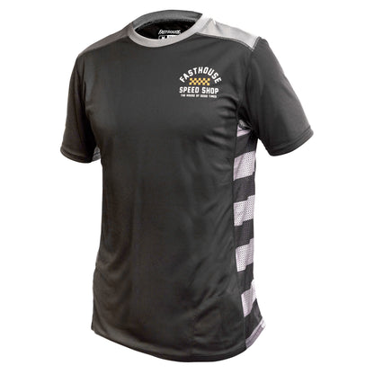 Fasthouse Classic Outland Short Sleeve MTB Jersey - Youth - Black - 2022 Black Small 