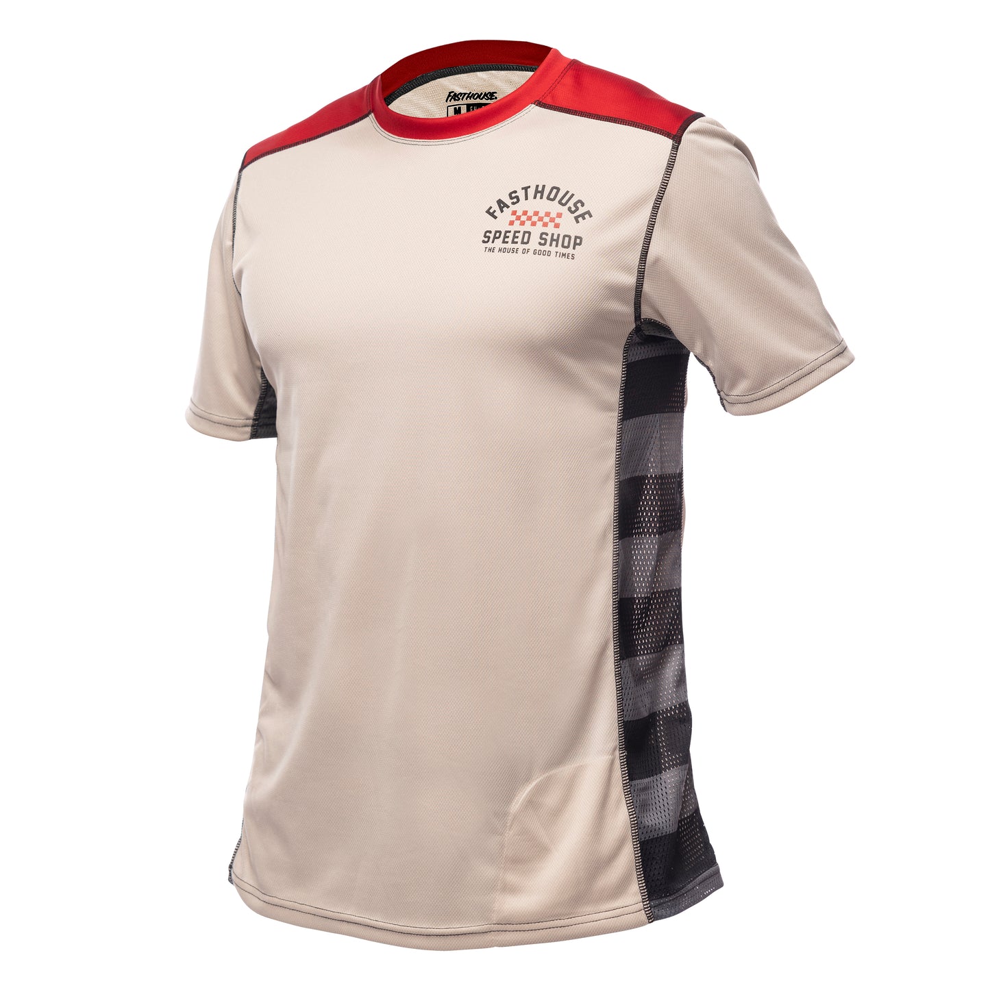 Fasthouse Classic Outland Short Sleeve MTB Jersey - Youth - Cream - 2022 Cream Small 