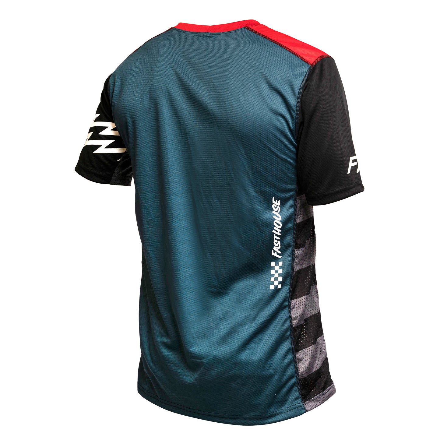 Fasthouse Classic Velocity Short Sleeve MTB Jersey - Youth - Silver-Indigo