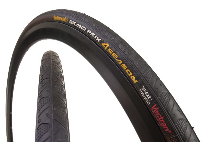 Continental Grand Prix 4-Season 700c Folding Road Tire Black - Duraskin 23c 