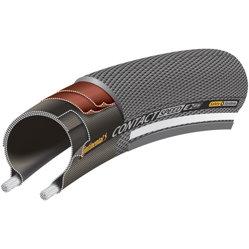 Continental Contact Speed 27.5" Wire Road Tire - Black-Reflex Black - Reflex 1.25" 