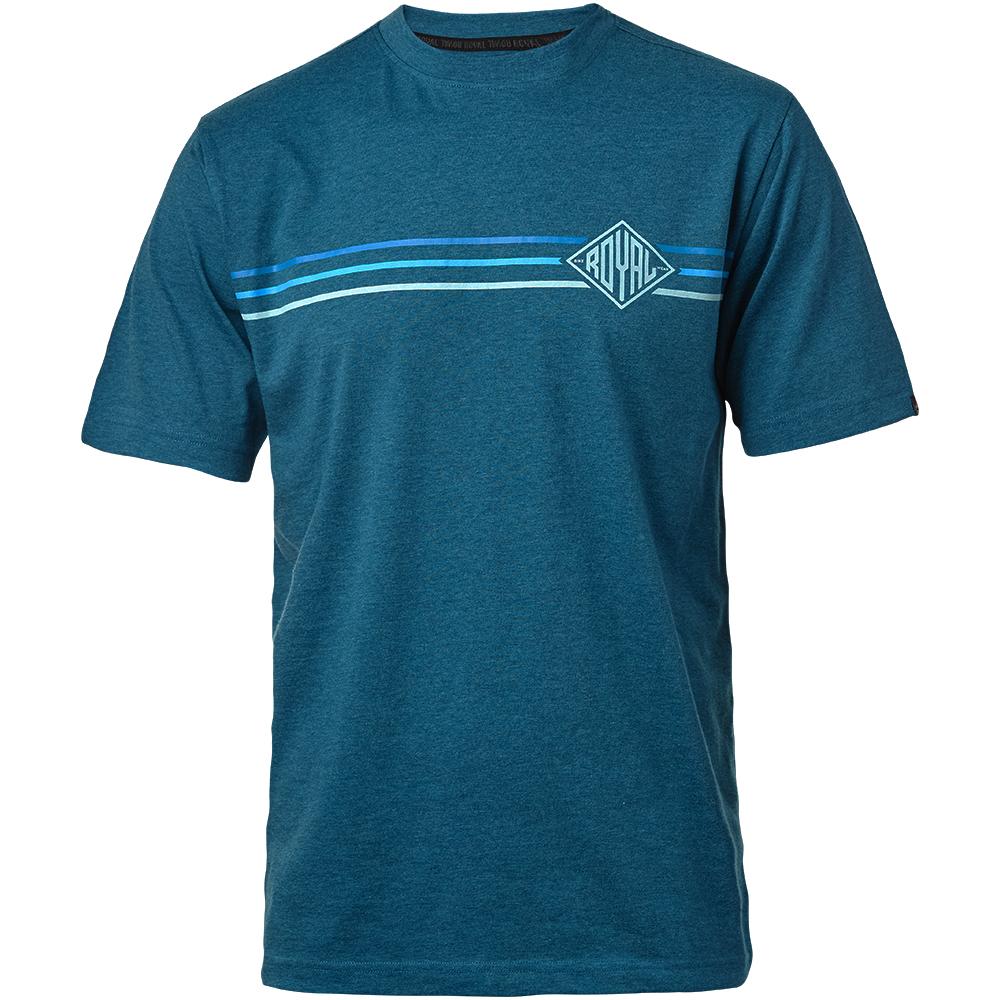 Royal Core Short Sleeve MTB Jersey - Stripe - Petrol