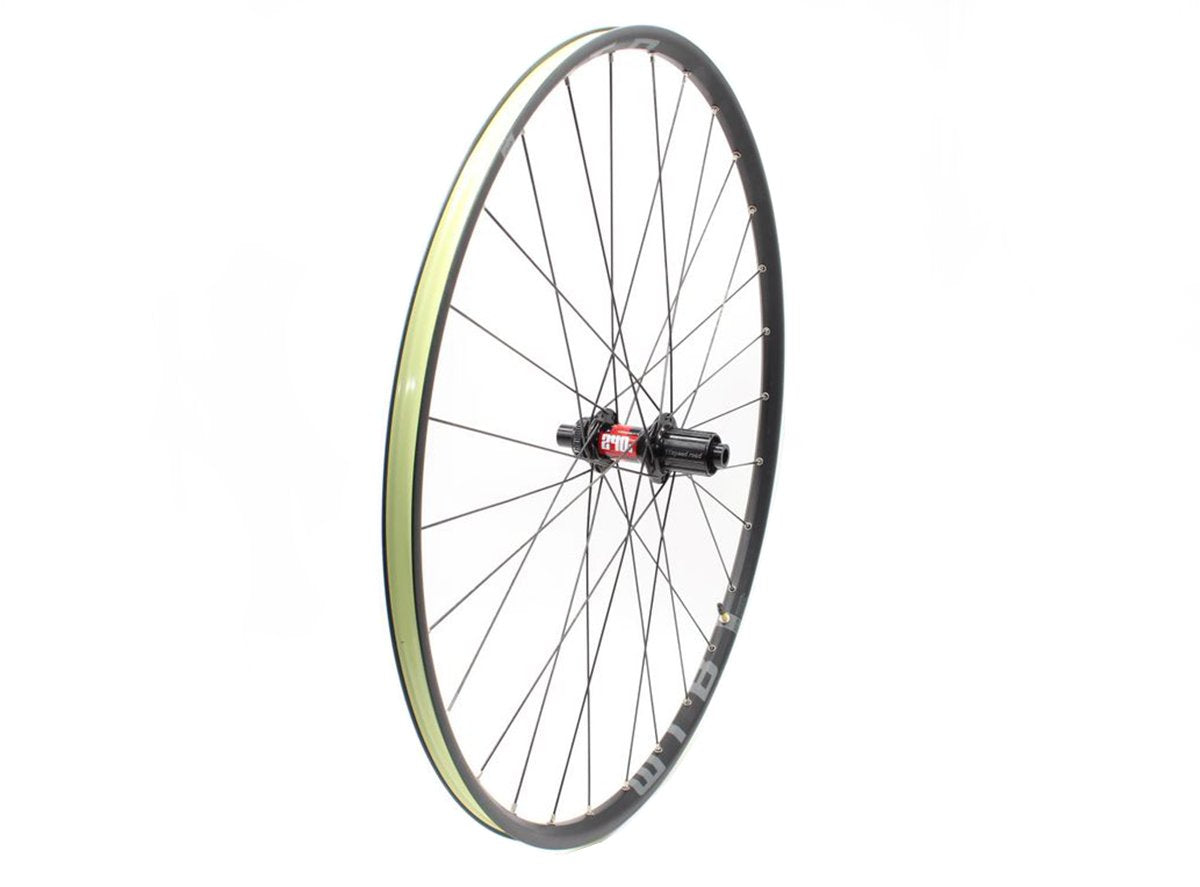 DT Swiss 240 on WTB Asym i19 TCS 29" MTB Wheel - Rear Black - Gray Decals 12x142mm - 28h - Shimano HG11 Centerlock