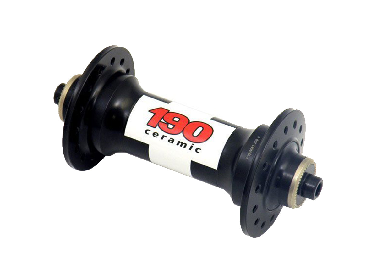 DT Swiss 190 Ceramic MTB Disc Hub - 100x15QR - Front - Center Lock - Black Black 9x100mmQR 32h