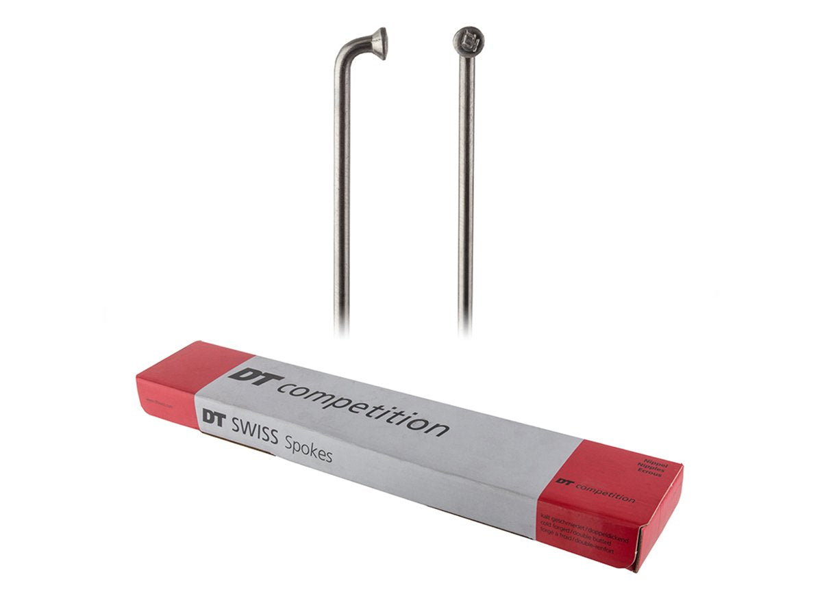 DT Swiss Competition Spokes - Box of 100 - Silver Silver 290mm 2.0/1.8/2.0mm - J-Bend