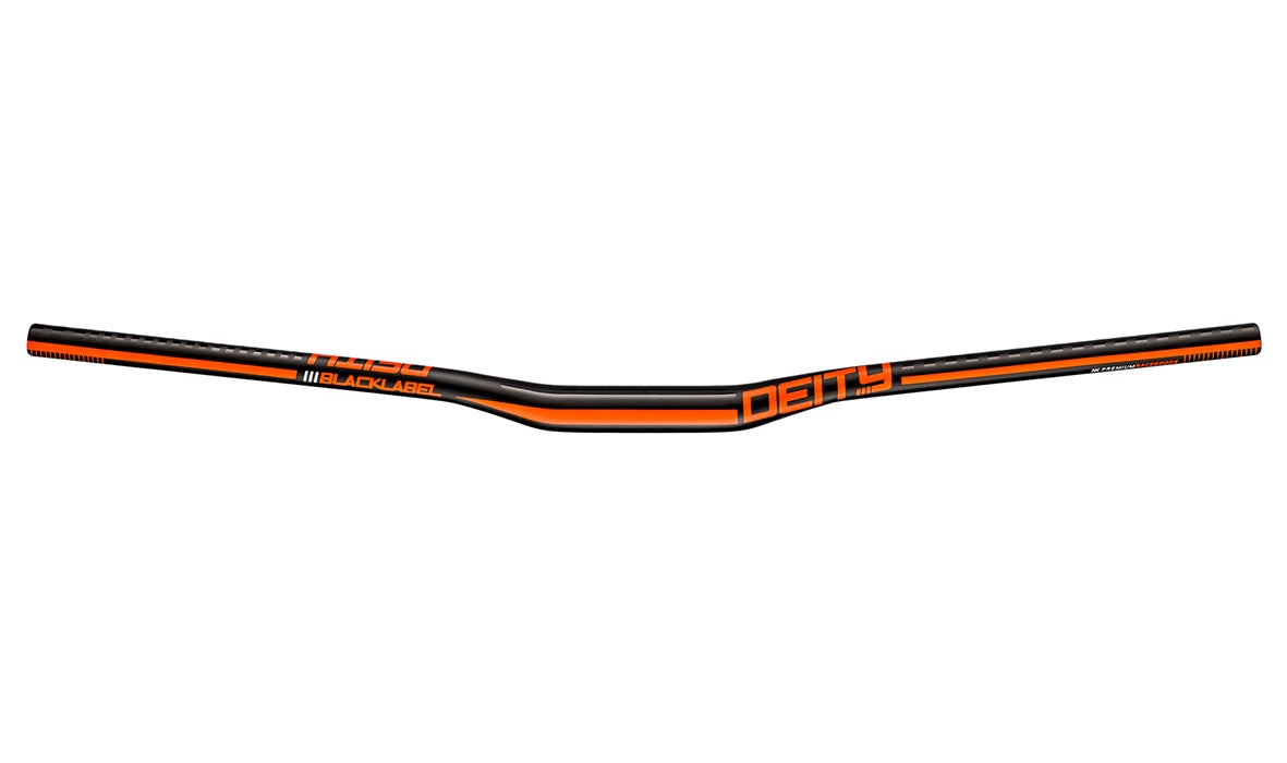 Deity Components Blacklabel 800 MTB Riser Handlebar - Orange Orange 31.8mm - 800mm 15mm