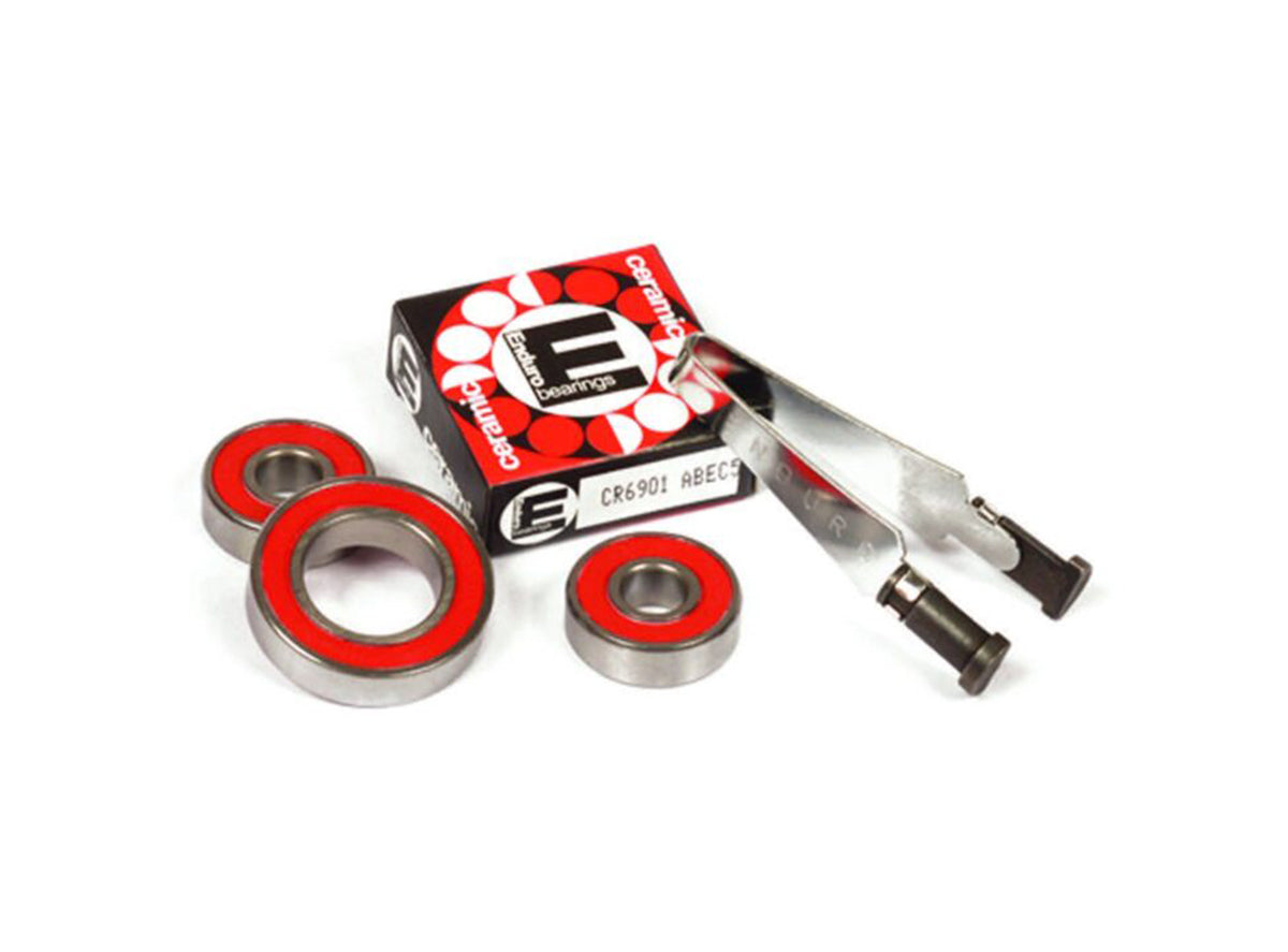 Enduro Zero Ceramic Bearing Kit Silver Mavic CrossMax (5 Bearings - 1 Tool) 