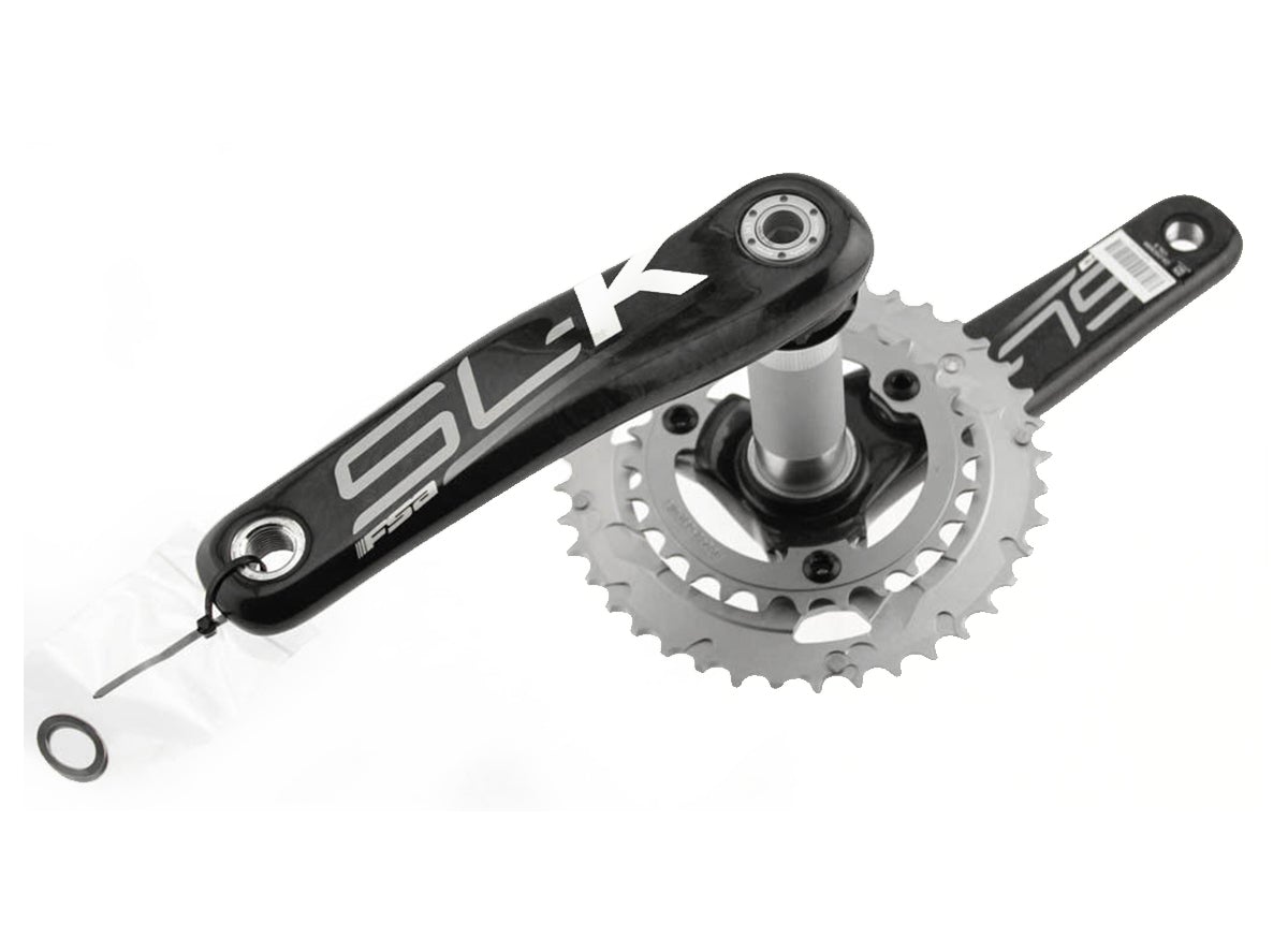 FSA SL-K PF30 10 Spd Crankset - Carbon-White