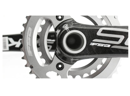 FSA SL-K PF30 10 Spd Crankset - Carbon-White