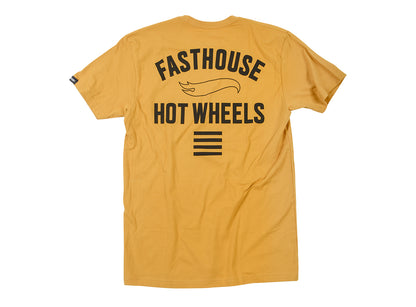 Fasthouse Major Hot Wheels Tee - Youth - Vintage Gold