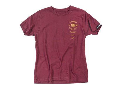 FastHouse Stacked Hot Wheels Tee - Maroon Maroon Small 