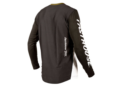 Fasthouse Alloy Kilo Long Sleeve MTB Jersey - Olive-White