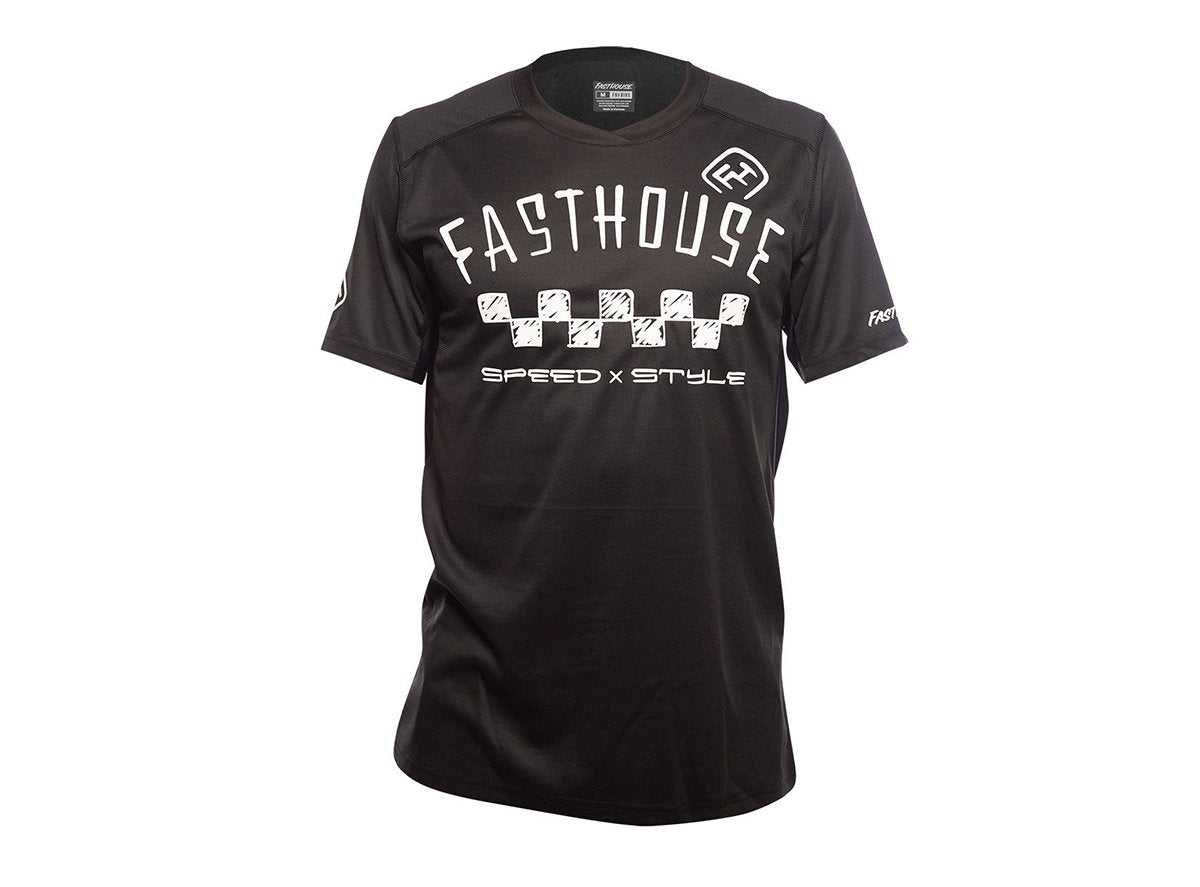 Fasthouse Alloy Nelson Short Sleeve MTB Jersey - Black Black Small 