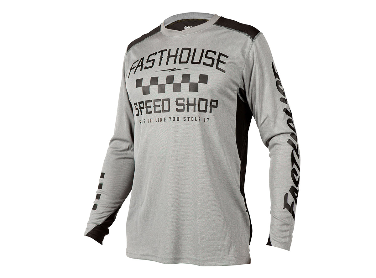 Fasthouse Alloy Roam Long Sleeve MTB Jersey - Heather Gray Heather Gray X-Large 