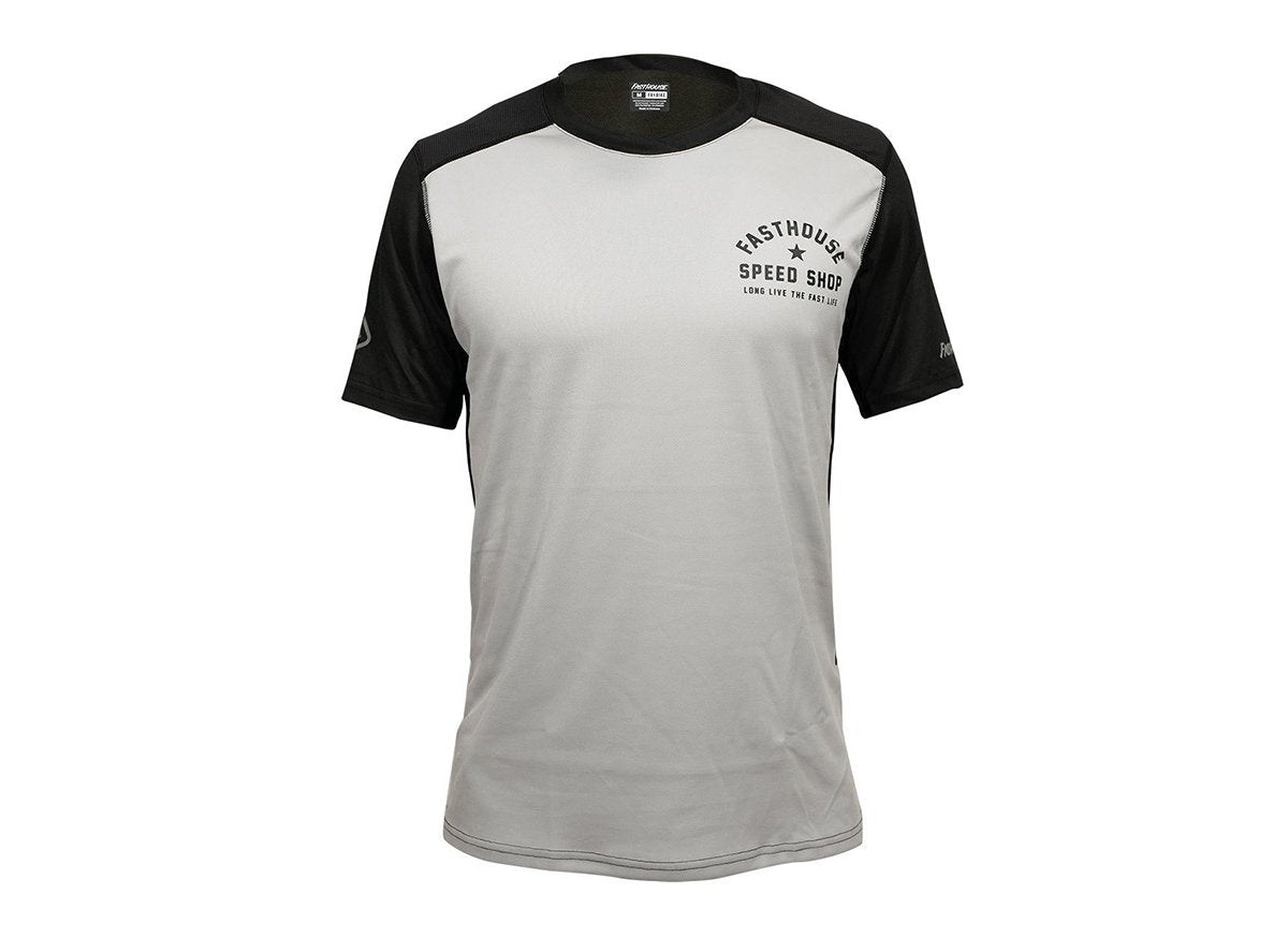 Fasthouse Alloy Star Short Sleeve MTB Jersey - Silver-Black Silver - Black Small 