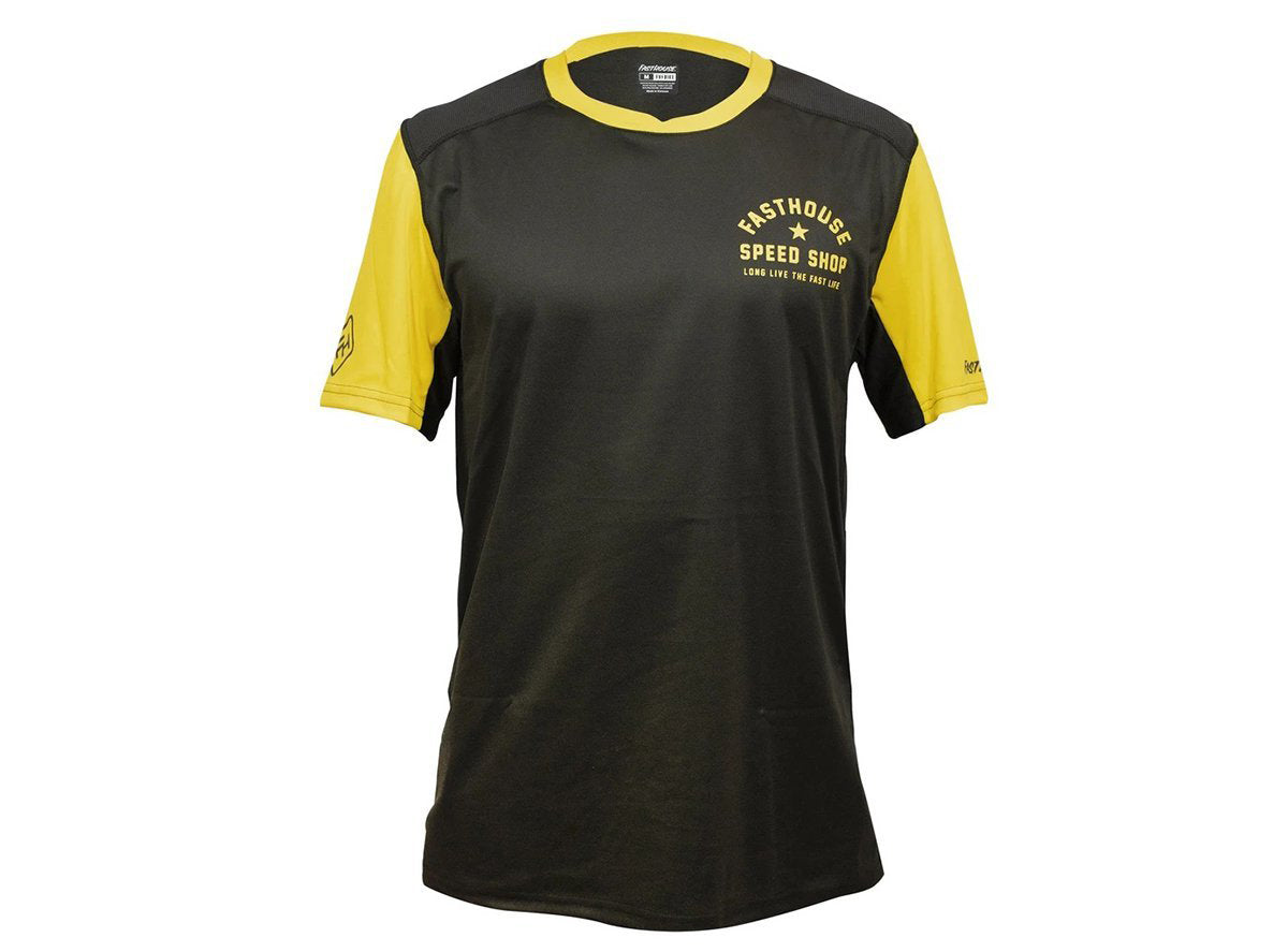 Fasthouse Alloy Star Short Sleeve Jersey - Youth - Black-Gold Black - Gold Small 