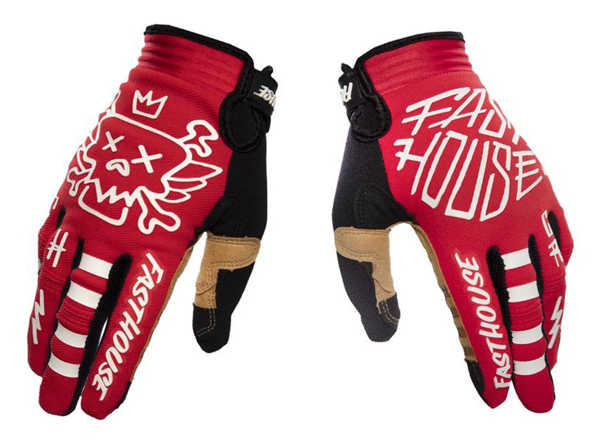 Fasthouse Speed Style Stomp MTB Glove - Red Red Small 