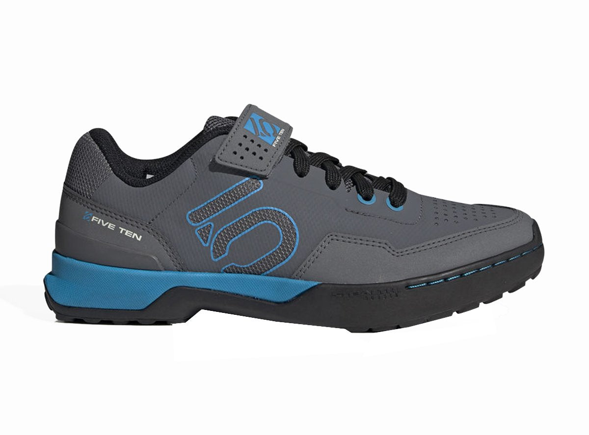 Five Ten Kestrel Lace Clipless MTB Shoe - Womens - Gray Five-Shock Cyan-Black - 2019 Gray Five - Shock Cyan - Black US 5 