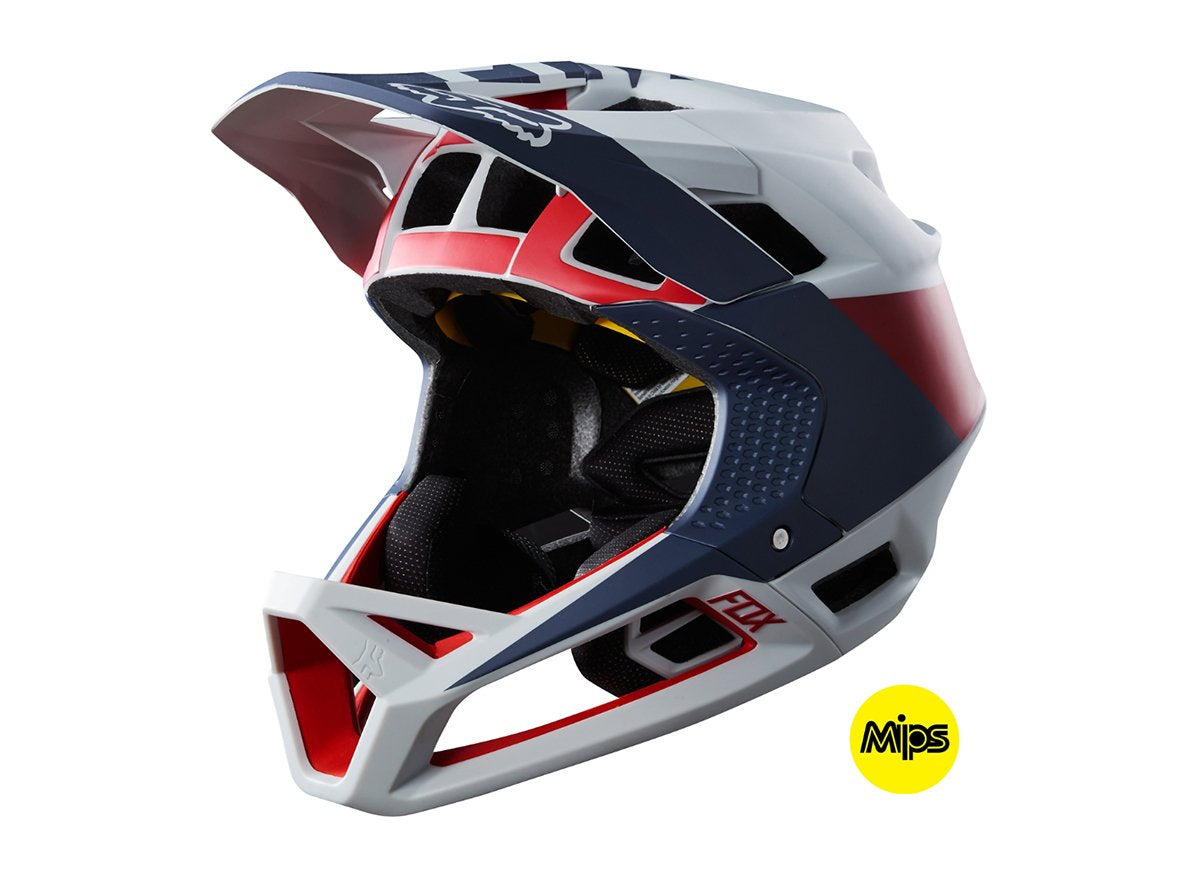 Fox Racing Proframe Drafter Full Face Helmet - Cool Gray - 2018 Cool Gray Small 